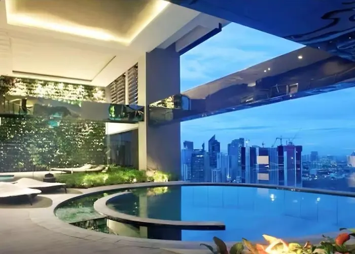 Elegant Stylish 1 Bedroom Balcony And Bay View Free Sauna Pool Gym Makati Aparthotel